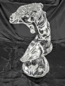 Art Glass Nude Woman Sculpture Artist Signed - Picture 1 of 13