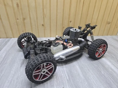 Hobao Hyper 7 Ofna Nitro 1/8 scale RC buggy 4WD Parts Or Repair  - Image 1 of 4