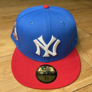 New Era 59FIFTY Coop New York Yankees Varsity Blue Red 1923 WS Fitted 7 5/8 Hat - Picture 1 of 14