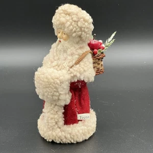 Midwest of Cannon Falls Paper Mache Santa Fleece Figure Teena Flanner Primitive - Picture 1 of 9
