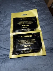 NUOVO, SIGILLATO 2x Canon CR-100 Cassetta Nastro Pellicola Correggibile Nero per Typestar - Foto 1 di 5
