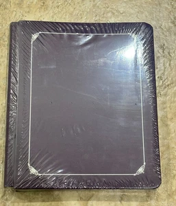 Creative Memories PURPLE Plum Album Silver Foil + Pages Brand NEW 8x10 Strap ++ - Picture 1 of 1