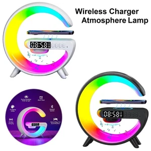 LED Smart G Lamp Intelligent Wireless Charger Bluetooth Speaker G Shape Lamp UK - Picture 1 of 15