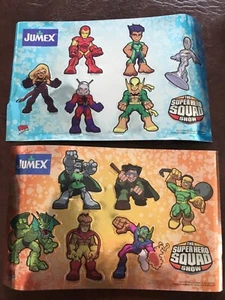 2010 Jumex MARVEL COMIC SUPER HERO SQUAD STICKERS Set of 12 - Picture 1 of 3
