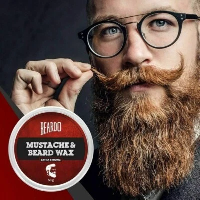 Beardo Beard & Moustache Wax - Extra Strong - 50 Grammes - Image 1 of 2