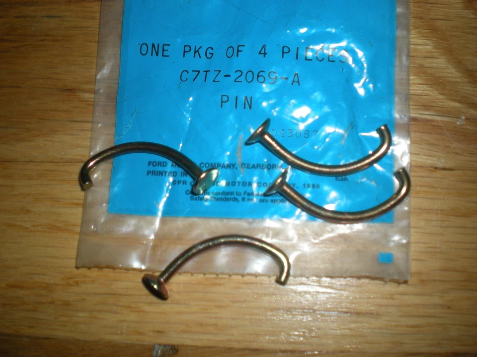 NOS 1967 - 1970 FORD TRUCK REAR PARKING BRAKE HOLD DOWN PINS - Image 1 of 1