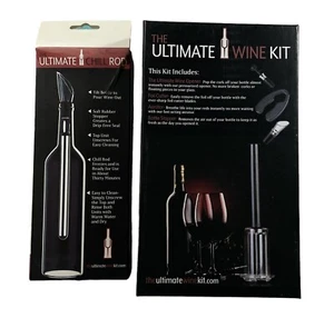 2 Ultimate wine sets - Chill Rod & Wine Pourer / Air Pressure Bottle Opener - Imagen 1 de 4