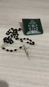 Papa Francesco Rosario perle Nere benedetto Ufficiale Vaticano - Imagen 1 de 3