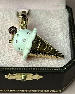 New Juicy Couture Ice Cream Cone Charm For Bracelet. B/box - Picture 1 of 5