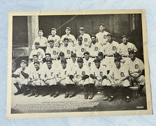 1934 DETROIT TIGERS PENNANT PHOTO GREENBERG COCHRANE GOSLIN INP INC. 8 X 6”