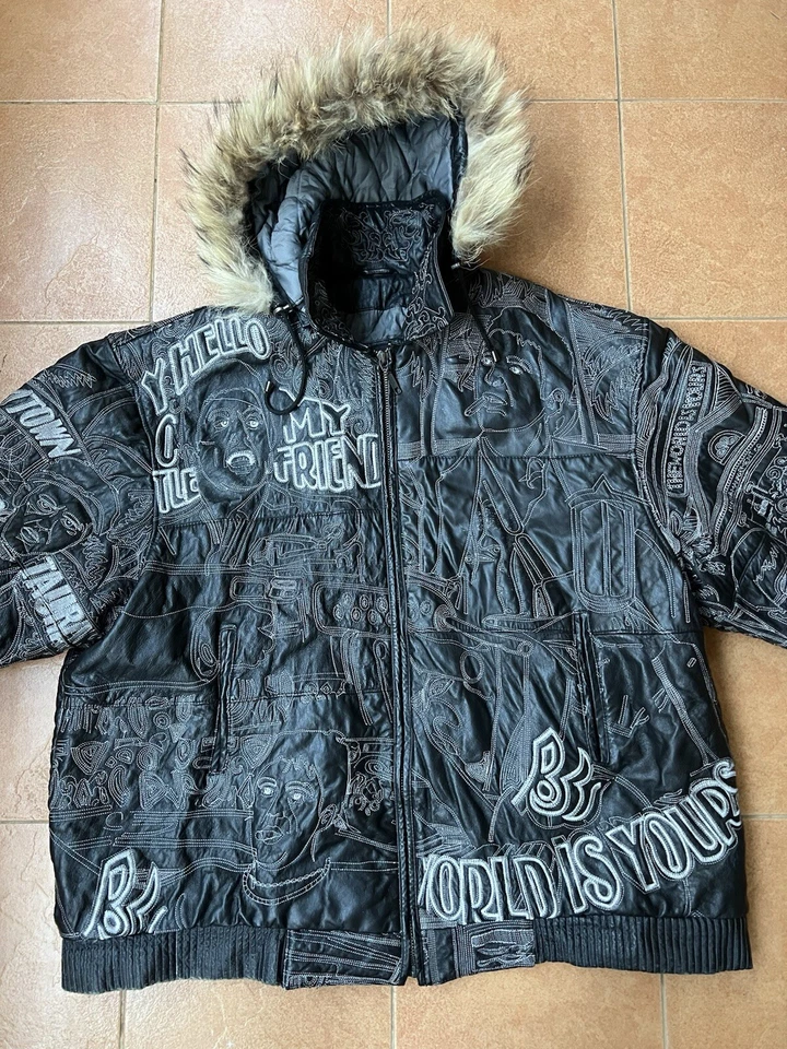 Chaqueta de cuero Scarface Movie para hombre talla 5XL | vintage | Tony Montana | Al Pacino Foto 1 de 4