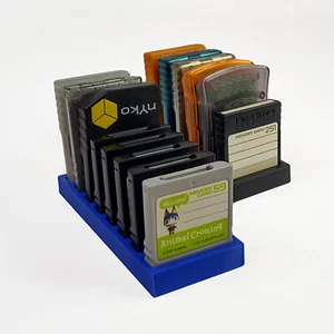 Nintendo GameCube Porta Memory Card Display Storage Gamer Regalo Accessorio Vassoio - Foto 1 di 7