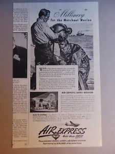 1943 AIR EXPRESS Deep Sea Diver Merchant Marine vintage print ad - Picture 1 of 1
