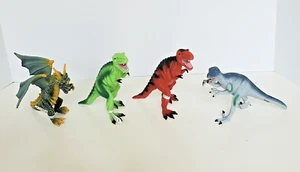 Adventure Force Menge 4 Dinosaurier 5" grün/rot T-Rex, Dark Dragon, Velociraptor - Bild 1 von 23