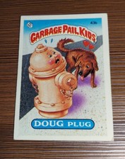 Matte 43b Doug Plug Rare TESSIE GPK 1985 Topps Garbage Pail Kids Series 2 OS2