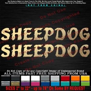- Sheepdog Jagged Text Sheep Wolf Lions Don't Tread Sticker Decal - Bild 1 von 12