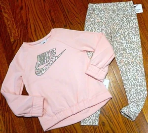 NIKE SPORT SUIT AUTHENTIC TODDLERS GIRLS BRAND NEW ORIGINAL 2Pc SET Size 2T, NWT - Picture 1 of 7