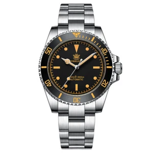Relojes automáticos NH35 movimiento 30ATM impermeable C3 luminoso 41 mm STEELDIVE para hombre - Imagen 1 de 11