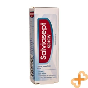 SALVIASEPT Throat Spray 20 ml Treats Tonsillitis Throat Inflammation - Picture 1 of 24