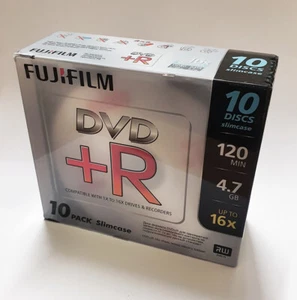 Fujifilm DVD+R Leer DVDs - 4,7GB - bis zu 16x Geschwindigkeit - Slim Jewel Case - 10er Pack - Bild 1 von 1