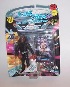 Figura de acción vintage 1994 Star Trek TNG Worf Flota Estelar conjunto de rescate séptima temporada - Imagen 1 de 4