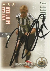 DAMIEN DUFF SIGNED NEWCASTLE 2006/2007 SHOOT OUT TRADING CARD+COA - Picture 1 of 1