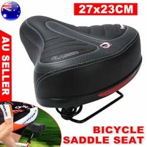 Wide Big Bum Bike Bicycle Gel Cruiser Comfort Saddle Seat Sporty Soft Cushion - Picture 1 of 10