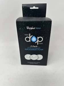 3 Pack DWWT2S1 W10600302A Whirlpool Every Drop Micro Contaminant Water Filters - Picture 1 of 3