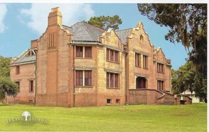 Jekyll Island Postcard Hollybournes Cottage Georgia GA Clut Continental - Picture 1 of 2