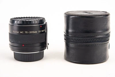 Vivitar MC 75-205mm f/3.5~4.5 2x Matched Multiplier Teleconverter Minolta MD V24 - Image 1 of 4
