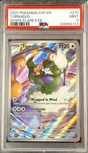 2025 POKÉMON SVP EN TORNADUS WHITE FLARE ETB #210 MINT 💎 PSA 9 - Picture 1 of 6