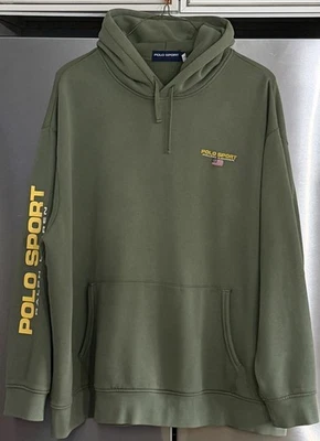 Ralph Lauren Polo Deportivo Verde Oliva Sudadera con Capucha - Talla Grande 4X Foto 1 de 3