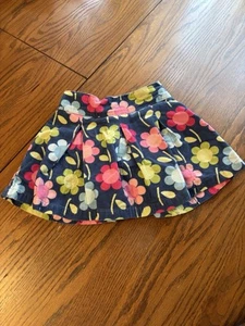 gymboree girls 5 flower corduroy skirt skort - Picture 1 of 4
