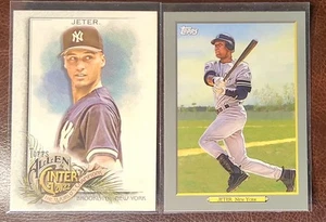 Derek Jeter Topps Turkey Red/Allen & Ginter Lot x2 New York Yankees - Picture 1 of 2