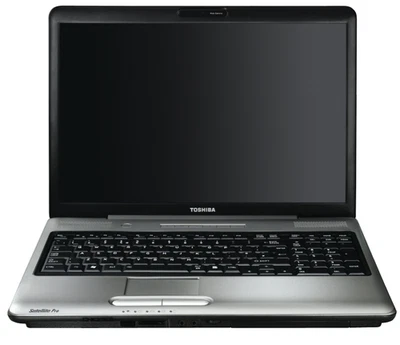 Toshiba Satellite Pro P300 17" Laptop Pentium T2370 2GB Ram 120GB Hard Disk Win7 - Image 1 of 4