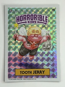 2022 Müll Eimer Kinder Aufkleber Zahn Jerry Folie Karte #199a - Bild 1 von 2