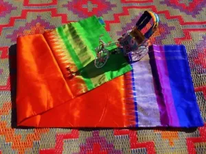 Pochumpally Ikkat Pure Silk Saree - Picture 1 of 4