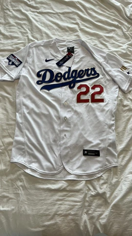 Clayton Kershaw Authentic LA Dodgers Gold Championship Jersey - Size 48 Cover