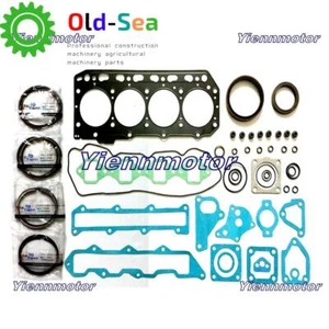 4TNE88 Piston Ring Overhaul Gasket Kit For Yanmar John Deere PC40 PC50 Tractor - Picture 1 of 4