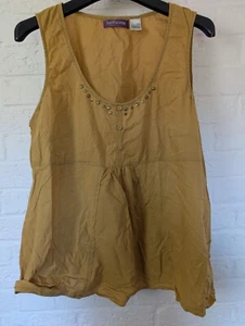La Redoute Taillisime size 22 100% cotton Tunic top sleeveless - Picture 1 of 5