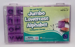 NEW Educational Insights See & Stamp Jumbo Alphabet Lowercase Transparent Stamps - Picture 1 of 5