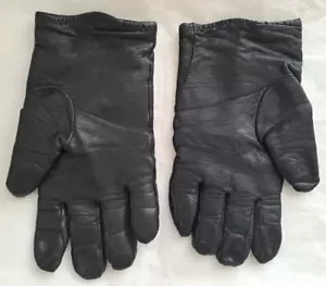 Vintage Soviet Genuine Leather Men's Cotton Lined Gloves EU L/US XL USSR 1980s - Picture 1 of 3