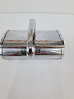 Dining Table crumb catcher sweeper chrome vintage, unique, gift, 5 inches long