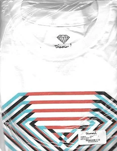 Diamond Supply Co. Overlay SS T-Shirt, weiß multi, Größe Large  - Bild 1 von 1
