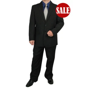 MUSS WEG! Stylischer Herren Regular Fit Anzug schwarz, Größe 40 lang, $ 199+ - Bild 1 von 4