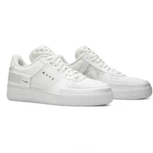 Nike Air Force 1 Type 2 'Triple White' Strap Size 12 EUC - Picture 1 of 10