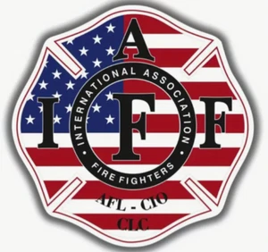 Calcomanía adhesiva de bombero maltés bandera roja blanca y azul IAFF 6" pulgadas FF Union - Imagen 1 de 6