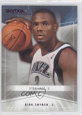 2004-05 Skybox Autographics Purple Royal Insignia /25 Kirk Snyder #81 Rookie RC