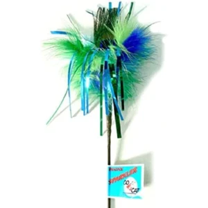 Go Cat Long Peacock Sparkler: 36" Cat Toy Teaser Wand - Picture 1 of 5