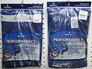 Men's Indera Mills Polypropylene Thermal Underwear Set 2X navy - Picture 1 of 2